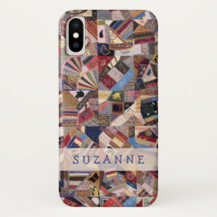 Antiek Crazy Quilt Patchwork iPhone X Hoesje