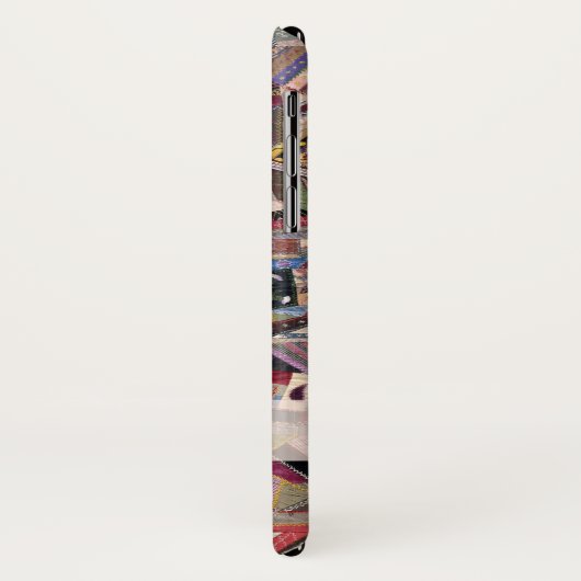 Antiek Crazy Quilt Patchwork Case-Mate iPhone Case (Achterkant/links)
