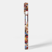 Antiek Crazy Quilt Pattern - Folk Art Quiled Case-Mate iPhone Case (Achterkant / Links)