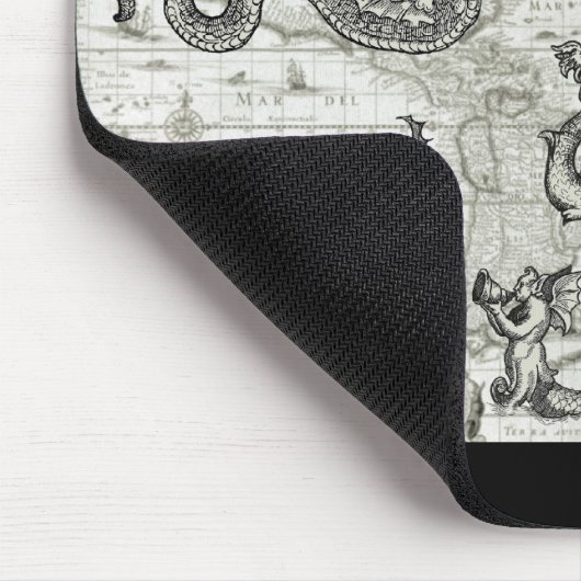 Antiek cryptozoölogie Mousepad Muismat (Hoek)