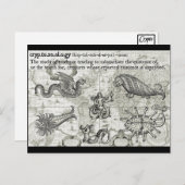 Antiek cryptozoölogische Briefkaarten (Voorkant / Achterkant)