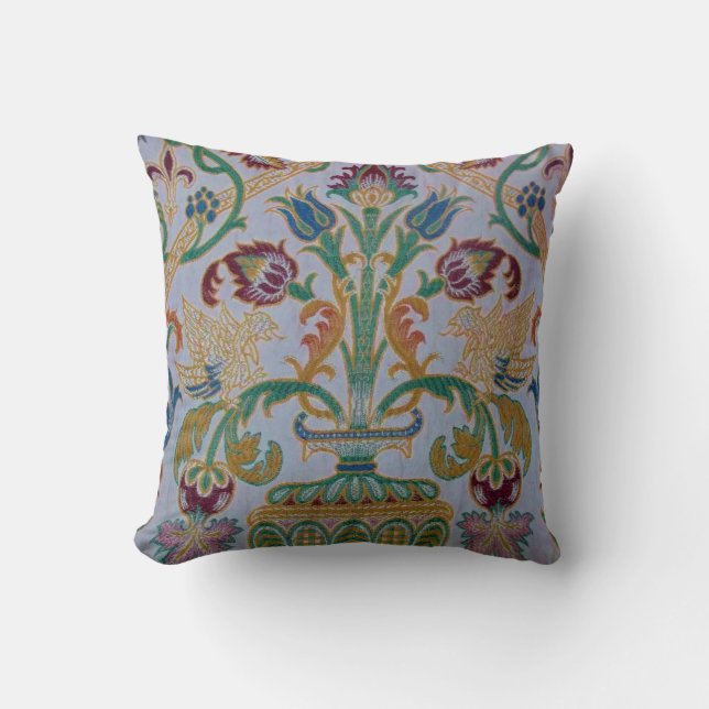Antiek Damask Kussen (Voorkant)