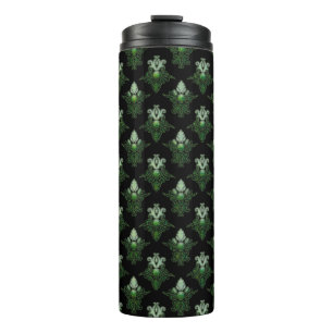 Antiek damask patroon thermosbeker