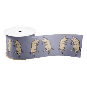 Antiek Dansende Varkens: grillige  Piggy Jig Lint