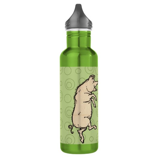 Antiek Dansende Varkens: grillige  Piggy Jig Waterfles (Links)