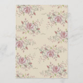  Antiek - de Bridal van de Floral - Uitnodiging (Achterkant)