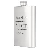 Antiek deco gepersonaliseerd heupfles (Links)