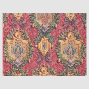 Antiek decoratief Frans bloemmotief Tissuepapier