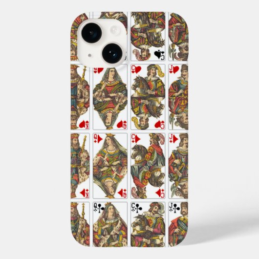 Antiek dek van kaarten Case-Mate iPhone case (Achterkant)