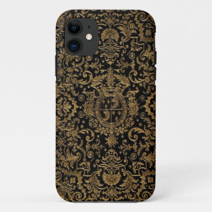 Antiek dekblad van het Frans lederboek iPhone 11 Hoesje