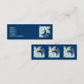  Antiek delft Blue-tegel - windmolen Mini Visitekaartje (Voorkant / Achterkant)