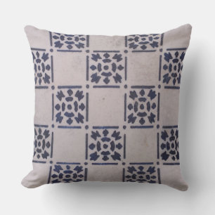 Antiek Delfts Tegel Blauw: Classic Dutch Art Patte Buitenkussen