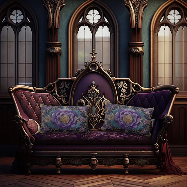 Antiek Design Dark Academia Lumbar Pillow Kussen (Creator heeft geüpload)