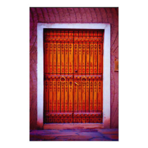 Antiek deur foto afdruk