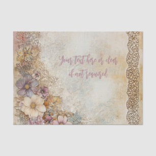 Antiek Distressed Lace gepersonaliseerde decoupage Tissuepapier
