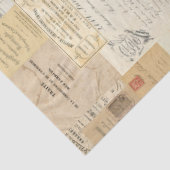 Antiek document Ephemera-weefselpapier Tissuepapier (Detail)