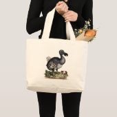 Antiek Dodo Afbeelding op Canvas tas (Voorkant (product))