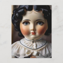 Antiek Doll Briefkaart - Nostalgische charme