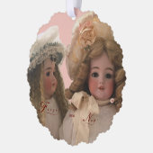 Antiek Dolls Ornament Kaart (Links)