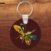 ANTIEK DRAGONFLY JEWEL Red Sleutelhanger (Voorkant)