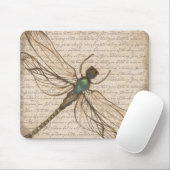 Antiek dragonfly Mousepad Muismat (Met muis)