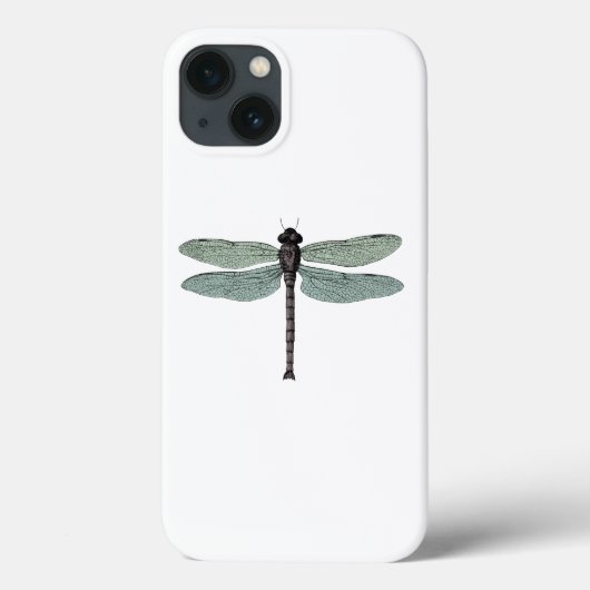 Antiek  dragonfly Typografische Case-Mate iPhone Case (Achterkant)