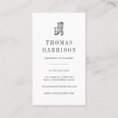 Antiek Dresser |  meubilair Visitekaartje (Achterkant)