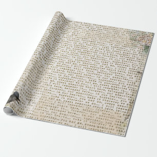 Antiek driekwart- en krantenpapier cadeaupapier
