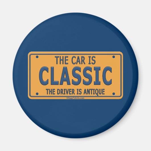 Antiek driversclassieke auto magneet (Voorkant)