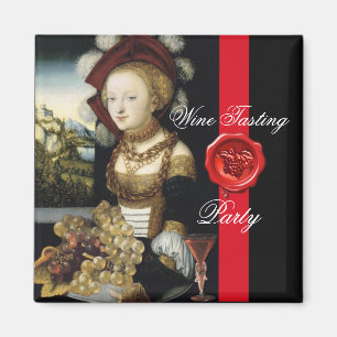 ANTIEK DRUIVENWIJNBELASTINGPARTIJ WAX SEAL MAGNEET