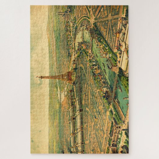  Antiek druk Parijs Legpuzzel (Verticaal)