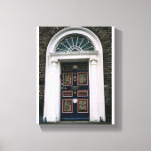 Antiek Dublin-deur, Merrion Square Canvas Afdruk (Voorkant)
