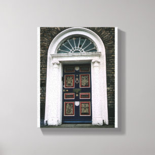 Antiek Dublin-deur, Merrion Square Canvas Afdruk