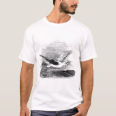 Antiek duif met olijftak t-shirt (Voorkant)