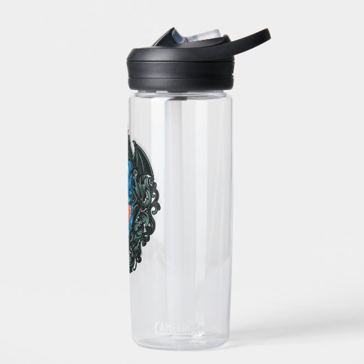 Antiek duikhelm met haai waterfles (Links)