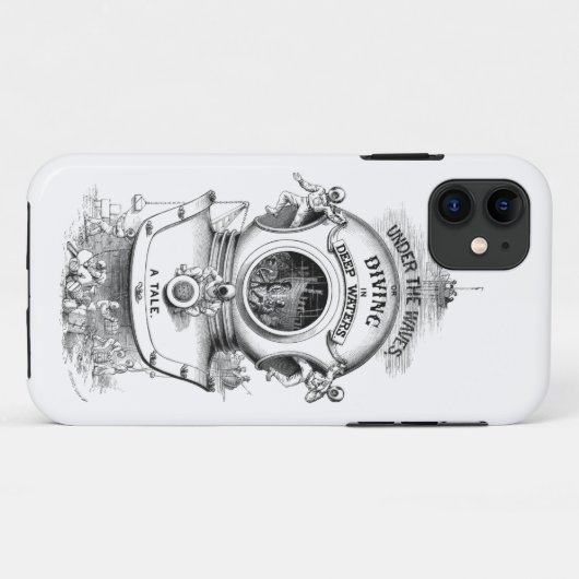 Antiek duikhelm nautisch Case-Mate iPhone case (Achterkant (horizontaal))