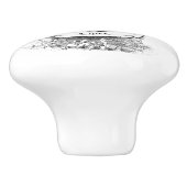 Antiek duikhelm nautisch keramische knop (Zijkant)