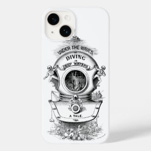 Antiek duikhelm nautische zwart-wit Case-Mate iPhone 14 hoesje