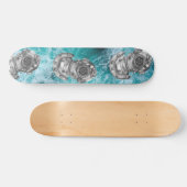 Antiek duikhelm skateboard (Horizontaal)
