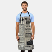 Antiek Duitse krantenadvertenties 1917 Schort (Gedragen)