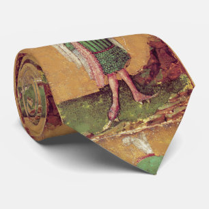 Antiek Duitse rechtbank Tarots/Squire of Falcons Stropdas