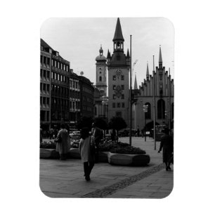 Antiek Duitsland München Kerk Marienplatz Magneet