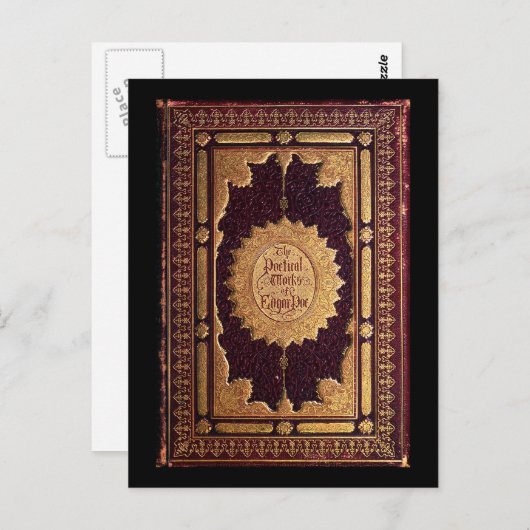 Antiek Edgar Allan Poe Briefkaart (Voorkant / Achterkant)