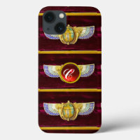 ANTIEK EGYPTIAN WINGED SCARAB/CORNUCOPIA JEWEL