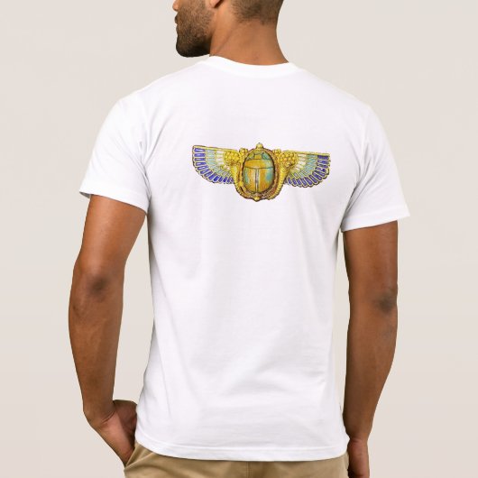 ANTIEK EGYPTIAN WINGED SCARAB/CORNUCOPIA JEWEL T-SHIRT (Achterkant)