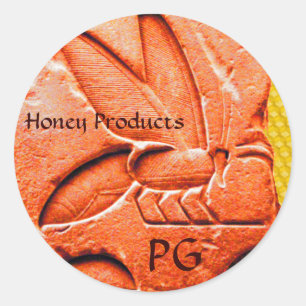 ANTIEK EGYPTISCHE HONIES ZIJN BEEKEEPER LEVERINGEN RONDE STICKER