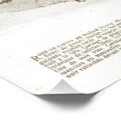 Antiek Elegant Frans 1900 Mode Beige Perfect Poster (Hoek)