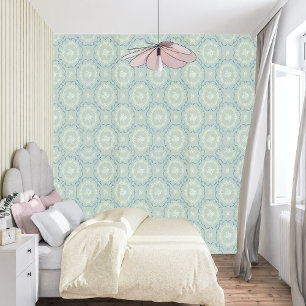 Antiek elegantie: lichtgroene Vintage Behang