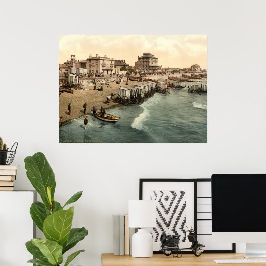 Antiek Engeland, oeverzegeling Bognor Regis, Susse Poster (Thuiskantoor)