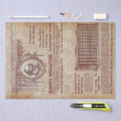 Antiek Ephemera Shakespeare Handschrift Tissuepapier (Craft)